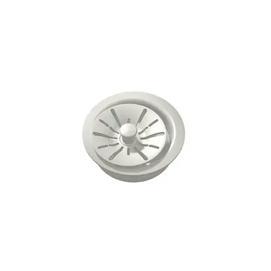 Top Pick ELKAY LKPDQD1PA Quartz Perfect Drain 3-1/2" Polymer Disposer Flange with Removable Basket Strainer and Rubber Stopper -Parchment