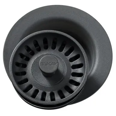 ELKAY LKQD35CH Polymer 3-1/2" Disposer Flange with Removable Basket Strainer and Rubber Stopper -Charcoal Reduced Price