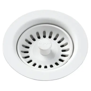ELKAY LKQS35RT Polymer Drain Fitting with Removable Basket Strainer and Rubber Stopper -Ricotta Editor’s Pick