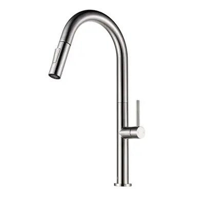 Don’t Miss Out Fine Fixtures FAK1SN Stream Pull-Out Kitchen Faucet - Satin Nickel