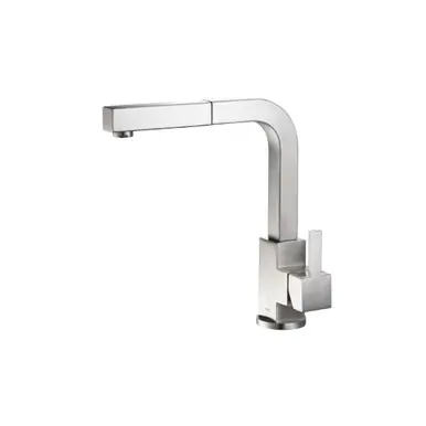 Limited Edition Flusso K.1330SS Deus - Dual Spray Stainless Steel Kitchen Faucet With Pull Out - Stainless Steel