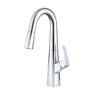 Gerber D150518 Vaughn Single Handle Pull-Down Prep Faucet 1.75gpm - Chrome Low Price
