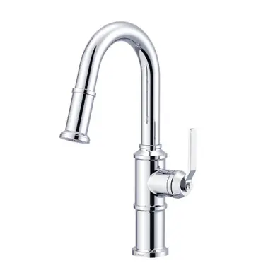 Gerber D150537 Kinzie Single Handle Pull-Down Prep Faucet 1.75gpm - Chrome Don’t Miss Out