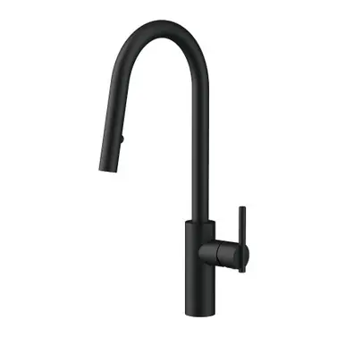Gerber D454058BS Parma Cafe Pull-Down Kitchen Faucet w/ SnapBack Retraction 1.75gpm - Satin Black Deal