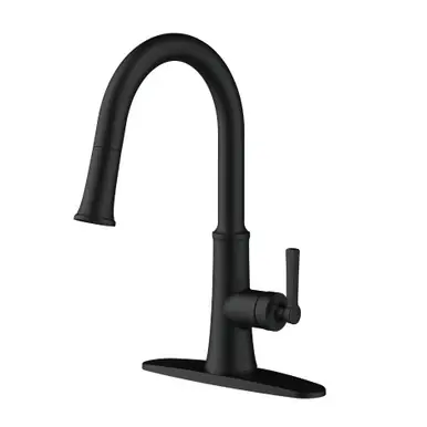 Gerber D454079BS Northerly Single Handle Pull-Down Kitchen Faucet w/ Snapback 1.75gpm - Satin Black Price Cut