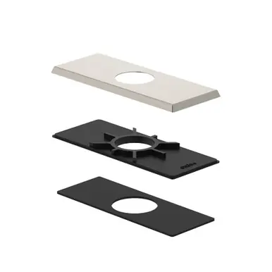 Gerber DA607568BN 4" Centerset Square Deck Cover Plate - Brushed Nickel Instant Buy
