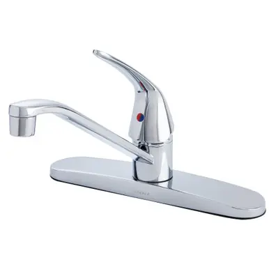 Secure Checkout Gerber G0040210W Maxwell SE Single Handle Kitchen Faucet w/out Spray & w/ Washerless Cartridge 1.75gpm - Chrome