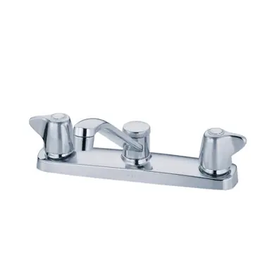 Gerber G0042213 Maxwell Two Handle Kitchen Faucet w/ Metal Handles & 8" D-Tube Spout 1.75gpm - Chrome One Day Deal