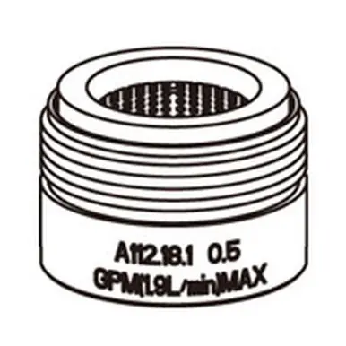 Gerber G0091586BN Aerator Kit 0.5gpm Spray Junior Male - Brushed Nickel Bulk Order