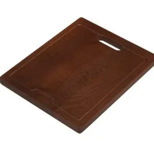 Crafted HamatUSA CUT-1218 Hardwood Cutting Board 11 7/8" x 17 1/8" x 1" Cutting Board