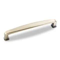 Hardware Resources 1092-128AB 5-9/16" Overall Length Plain Square Cabinet Pull - Screws Included - 128 mm center-to-center Holes - Brushed Antique Brass Seasonal Sale