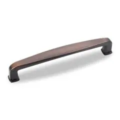 Limited Time Hardware Resources 1092-128DBAC 5-9/16" Overall Length Plain Square Cabinet Pull - Screws Included - 128 mm center-to-center Holes - Brushed Oil Rubbed Bronze