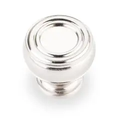 While Supplies Last Hardware Resources 127SN 1-3/16" Diameter Gavel Cabinet Knob - Screws Included - Satin Nickel