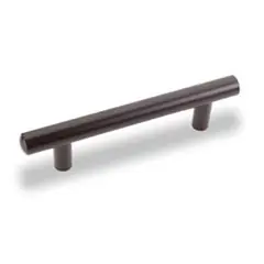 Hardware Resources 146ORB 146 mm (5-3/4") Overall Length 9/16" Diameter Steel Cabinet Bar Pull - 96 mm center-to-center Holes - Screws Included - Dark Bronze Premium