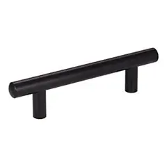 Hardware Resources 152MB 152 mm (6") Overall Length 9/16" Diameter Steel Cabinet Bar Pull - 96 mm center-to-center Holes - Screws Included - Matte Black Best Choice