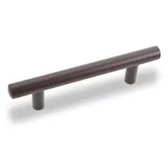 Final Sale Hardware Resources 152ORB 152 mm (6") Overall Length 9/16" Diameter Steel Cabinet Bar Pull - 96 mm center-to-center Holes - Screws Included - Dark Bronze