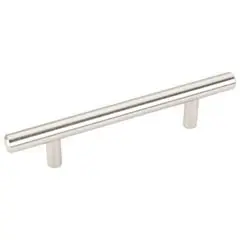 Hardware Resources 154SS 154 mm (6-1/16") Overall Length 7/16" Diameter Hollow Stainless Steel Cabinet Bar Pull with Beveled Ends - 96 mm center-to-center Holes - Screws Included Hot Deal