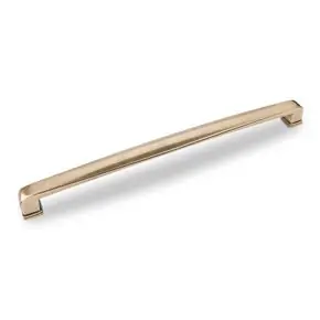 Hardware Resources 1092-12AEM Milan 1 12-13/16 Inch L Plain Square Appliance Pull Handle - Distressed Antique Brass No Minimum Order