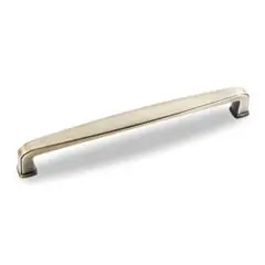 Hardware Resources 1092-160AB 6-13/16" Overall Length Plain Square Cabinet Pull - 160 mm center-to-center Holes - Screws Included - Brushed Antique Brass Professional Grade