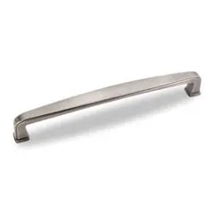 Hardware Resources 1092-160BNBDL 6-13/16" Overall Length Plain Square Cabinet Pull - 160 mm center-to-center Holes - Screws Included - Brushed Pewter Fast Shipping