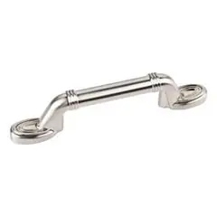 Hot Deal Hardware Resources 110-3SN 5-1/2" Overall Length Spiral Cabinet Pull - Screws Included - Satin Nickel