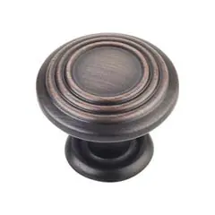 Direct From Factory Hardware Resources 110DBAC 1-1/4" Diameter Spiral Cabinet Knob - Screws Included - Brushed Oil Rubbed Bronze