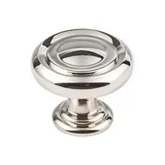 Hardware Resources 117NI 1-1/4" Diameter Button Cabinet Knob - Screws Included - Polished Nickel Special Offer