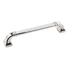 Hardware Resources 165-160NI 7-1/16" Overall Length Cabinet Pull - 160 mm center-to-center Holes - Screws Included - Polished Nickel Best Seller
