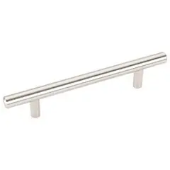 Order Now Hardware Resources 174SS 174 mm (6-7/8") Overall Length 7/16" Diameter Hollow Stainless Steel Cabinet Bar Pull with Beveled Ends - Screws Included - 128 mm center-to-center Holes