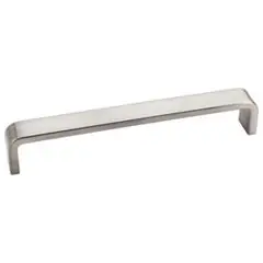 Hardware Resources 193-160SN 6-9/16" Overall Length Cabinet Pull - 160 mm center-to-center Holes - Screws Included - Satin Nickel Discount