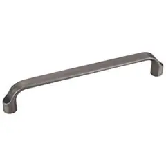 Hardware Resources 239-160BNBDL 6-13/16" Overall Length Scroll Cabinet Pull - 160 mm center-to-center Holes - Screws Included - Brushed Pewter Warranty Included