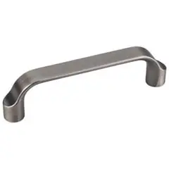 Certified Hardware Resources 239-96BNBDL 4-5/16" Overall Length Scroll Cabinet Pull - 96 mm center-to-center Holes - Screws Included - Brushed Pewter