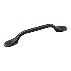 Hardware Resources 254-96DBAC 5-3/4" Overall Length Cabinet Pull - 96 mm center-to-center Holes - Screws Included - Brushed Oil Rubbed Bronze Budget