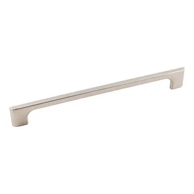 Affordable Hardware Resources 286-224SN 10-3/16" Overall Length Cabinet Pull 224 mm center-to-center - Screws Included - Satin Nickel