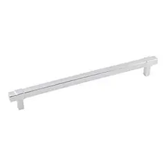 Professional Grade Hardware Resources 293-224PC 10-1/16" Overall Length Square Bar Pull 224 mm center-to-center - Screws Included - Polished Chrome