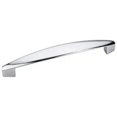 Worldwide Shipping Hardware Resources 308-128PC 5-9/16" Overall Length Cabinet Pull - Screws Included - 128 mm center-to-center Holes - Polished Chrome