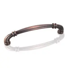 Modern Hardware Resources 317-128DBAC 5-5/8" Overall Length Lafayette Cabinet Pull - Screws Included - 128 mm center-to-center Holes - Brushed Oil Rubbed Bronze