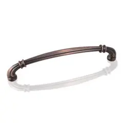 Hardware Resources 317-160DBAC 6-7/8" Overall Length Lafayette Cabinet Pull - 160 mm center-to-center Holes - Screws Included - Brushed Oil Rubbed Bronze Final Sale