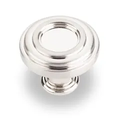 Hardware Resources 317SN 1-3/8" Diameter Plain Lafayette Cabinet Knob - Screws Included - Satin Nickel Wholesale