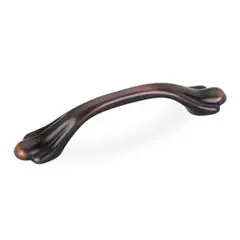 Free Returns Hardware Resources 3208DBAC 4-1/4" Overall Length Cabinet Pull - Screws Included - Brushed Oil Rubbed Bronze