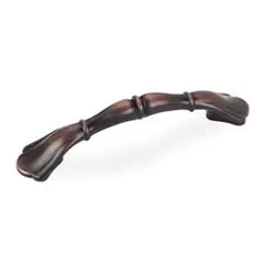 Hardware Resources 3308DBAC 4-1/2" Overall Length Cabinet Pull - Screws Included - Brushed Oil Rubbed Bronze Best Price
