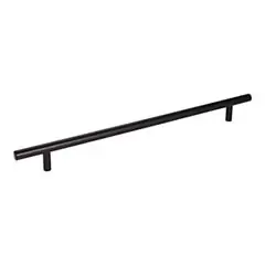 Hardware Resources 368MB 368 mm (14-1/2") Overall Length 7/16" Diameter Steel Cabinet Bar Pull with Beveled Ends 288 mm center-to-center - Screws Included - Matte Black Last Chance