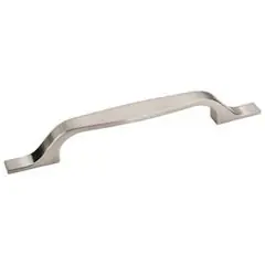 Hardware Resources 382-128SN 7-3/4" Overall Length Cabinet Pull - Screws Included - 128 mm center-to-center Holes - Satin Nickel Seasonal Sale