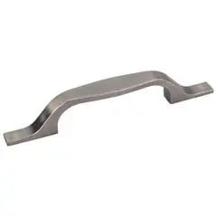 Popular Hardware Resources 382-96BNBDL 6-1/2" Overall Length Cabinet Pull - 96 mm center-to-center Holes - Screws Included - Brushed Pewter