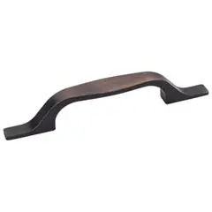 Hardware Resources 382-96DBAC 6-1/2" Overall Length Cabinet Pull - 96 mm center-to-center Holes - Screws Included - Brushed Oil Rubbed Bronze Secure Checkout