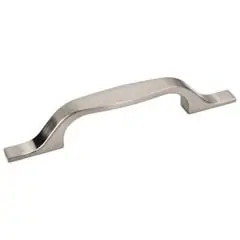 Hardware Resources 382-96SN 6-1/2" Overall Length Cabinet Pull - 96 mm center-to-center Holes - Screws Included - Satin Nickel No Minimum Order
