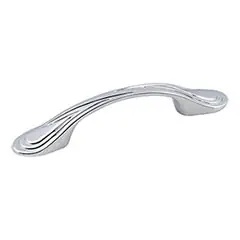 Hardware Resources 3899PC 5-1/8" Overall Length Cabinet Pull - Screws Included - Polished Chrome Professional Grade