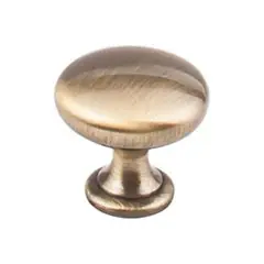 Next Day Delivery Hardware Resources 3910-AB 1-3/16" Diameter Cabinet Knob - Screws Included - Brushed Antique Brass