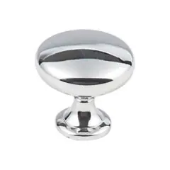 While Supplies Last Hardware Resources 3910-PC 1-3/16" Diameter Cabinet Knob - Screws Included - Polished Chrome