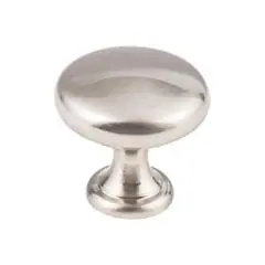 Affordable Hardware Resources 3910-SN 1-3/16" Diameter Cabinet Knob - Screws Included - Satin Nickel